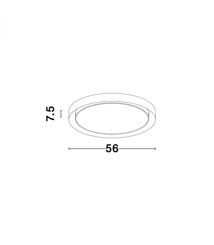 Troy 56cm Integrated LED Semi Flush Light Metal Matt Black Outside Matt White Inside LED 50W 2750Lm 3000K-7