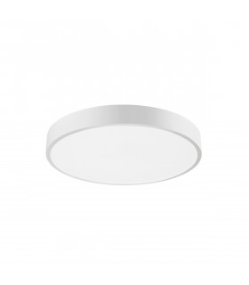 Hadon 40cm Integrated LED Semi Flush Light Sandy White Aluminium Matt White LED 24W 1380Lm 3000K-1