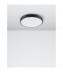 Hadon 40cm Integrated LED Semi Flush Light Sandy Black Aluminium Matt White LED 24W 1380Lm 3000K-1