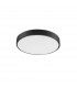 Hadon 40cm Integrated LED Semi Flush Light Sandy Black Aluminium Matt White LED 24W 1380Lm 3000K-3