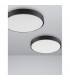 Hadon 40cm Integrated LED Semi Flush Light Sandy Black Aluminium Matt White LED 24W 1380Lm 3000K-5