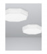 Eben 40cm Integrated LED Semi Flush Light Sandy White Aluminium Matt White LED 24W 1380Lm 3000K-4