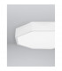 Eben 40cm Integrated LED Semi Flush Light Sandy White Aluminium Matt White LED 24W 1380Lm 3000K-5