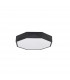 Eben 40cm Integrated LED Semi Flush Light Sandy Black Aluminium Matt White LED 24W 1380Lm 3000K-1