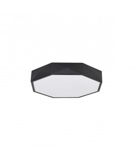 Eben 40cm Integrated LED Semi Flush Light Sandy Black Aluminium Matt White LED 24W 1380Lm 3000K-1