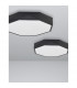 Eben 40cm Integrated LED Semi Flush Light Sandy Black Aluminium Matt White LED 24W 1380Lm 3000K-5