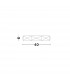 Eben 40cm Integrated LED Semi Flush Light Sandy Black Aluminium Matt White LED 24W 1380Lm 3000K-6