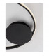 Fuline 50cm Integrated LED Semi Flush Light Sandy Black Aluminium LED 32W 2320 Lm 3000K-6