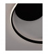 Fuline 50cm Integrated LED Semi Flush Light Sandy Black Aluminium LED 32W 2320 Lm 3000K-7