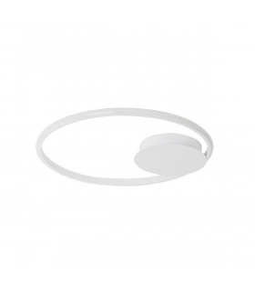 Fuline 50cm Integrated LED Semi Flush Light Sandy White Aluminium LED 32W 2320Lm 3000K-1
