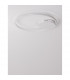 Fuline 50cm Integrated LED Semi Flush Light Sandy White Aluminium LED 32W 2320Lm 3000K-4