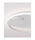 Fuline 50cm Integrated LED Semi Flush Light Sandy White Aluminium LED 32W 2320Lm 3000K-5