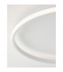 Fuline 50cm Integrated LED Semi Flush Light Sandy White Aluminium LED 32W 2320Lm 3000K-6