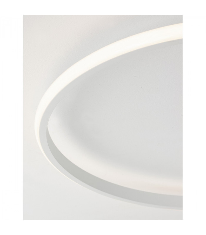 Fuline 50cm Integrated LED Semi Flush Light Sandy White Aluminium LED 32W 2320Lm 3000K-6