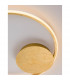 Fuline 50cm Integrated LED Semi Flush Light Gold Leaf Aluminium LED 32W 2320Lm 3000K-5