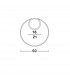 Fuline 50cm Integrated LED Semi Flush Light Gold Leaf Aluminium LED 32W 2320Lm 3000K-8