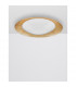 Zano 50cm Integrated LED Semi Flush Light Metal White Outside Golden Leaf Inside LED 28W 1400Lm 3000K-4