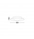 Zano 50cm Integrated LED Semi Flush Light Metal White Outside Golden Leaf Inside LED 28W 1400Lm 3000K-7