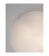 Minori 2 Light Flush Ceiling Light White Clear Structured Glass Chrome Metal LED E27-4