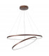 Ferrol Integrated LED Pendant Ceiling Light Coffee Brown Aluminium Adjustable LED 85W 4500Lm 3000K-3