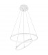 Dea Integrated LED Pendant Ceiling Light Matt White Aluminium Adjustable LED 85W 4500Lm 3000K-1