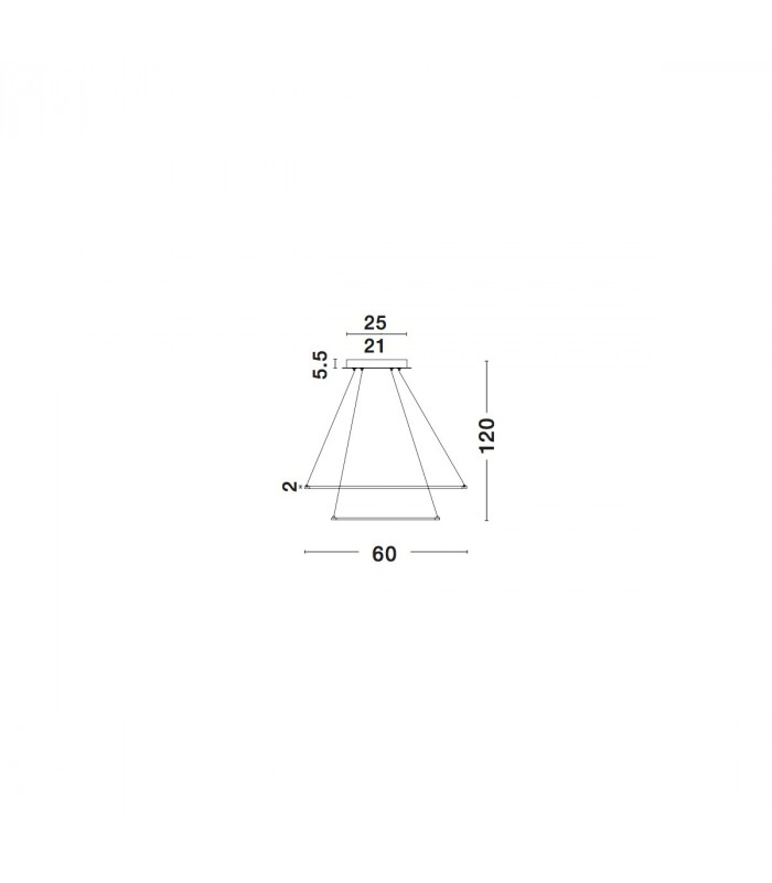 Dea Integrated LED Pendant Ceiling Light Matt White Aluminium Adjustable LED 85W 4500Lm 3000K-4