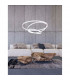 Dea Integrated LED Pendant Ceiling Light Matt White Aluminium Adjustable LED 145W 8100Lm 3000K-2