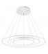 Dea Integrated LED Pendant Ceiling Light Matt White Aluminium Adjustable LED 145W 8100Lm 3000K-3