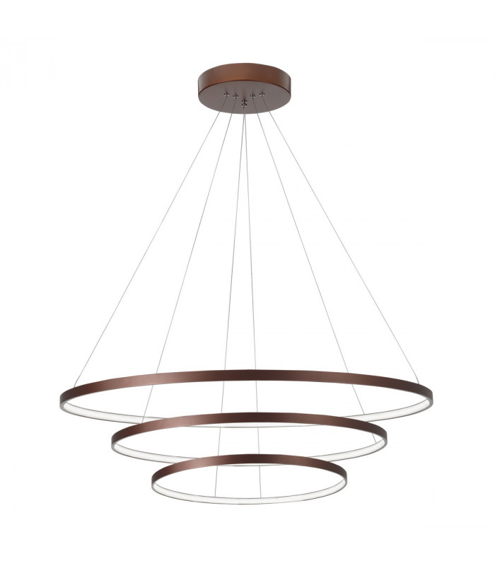 Dea Integrated LED Pendant Ceiling Light Coffee Brown Aluminium Adjustable LED 111W 5500Lm 3000K-1