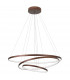 Dea Integrated LED Pendant Ceiling Light Coffee Brown Aluminium Adjustable LED 111W 5500Lm 3000K-3