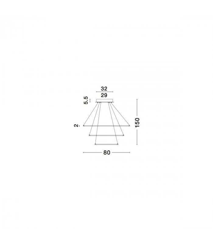 Dea Integrated LED Pendant Ceiling Light Coffee Brown Aluminium Adjustable LED 111W 5500Lm 3000K-4