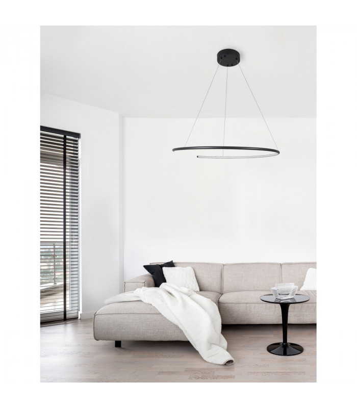 Breda Integrated LED Pendant Ceiling Light Sandy Black Aluminium LED 30W 1480Lm 3000K-2
