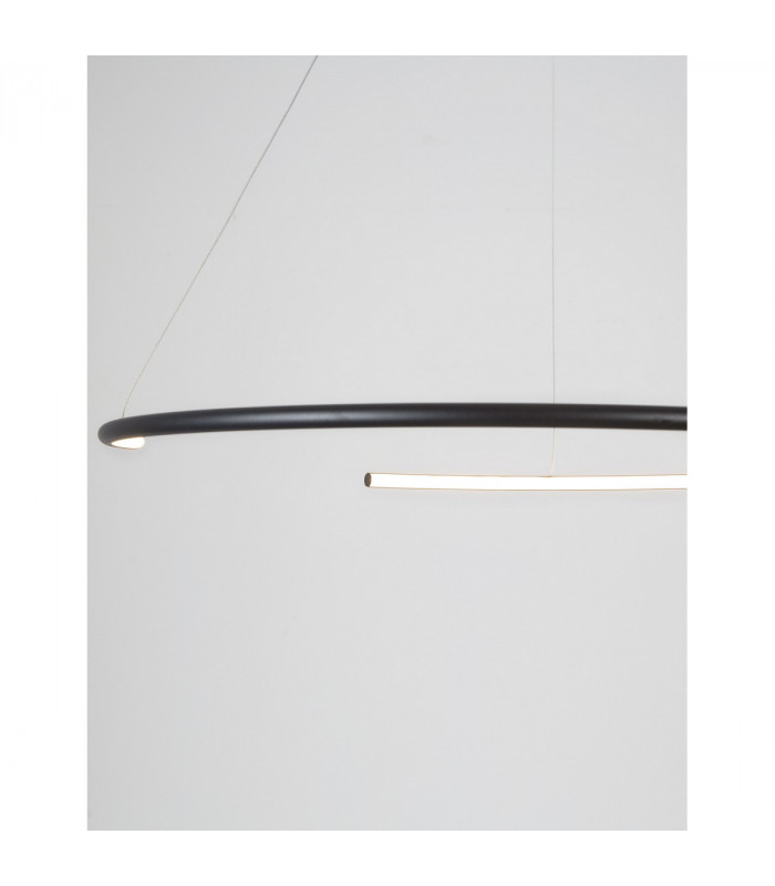 Breda Integrated LED Pendant Ceiling Light Sandy Black Aluminium LED 30W 1480Lm 3000K-4