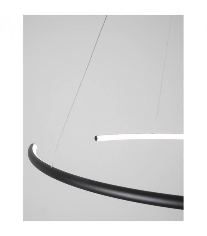 Breda Integrated LED Pendant Ceiling Light Sandy Black Aluminium LED 30W 1480Lm 3000K-5