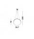 Breda Integrated LED Pendant Ceiling Light Sandy Black Aluminium LED 30W 1480Lm 3000K-8