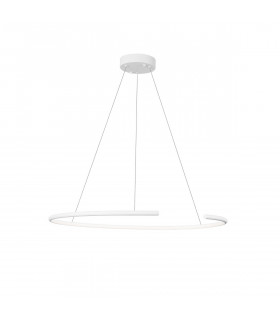 Breda Integrated LED Pendant Ceiling Light Sandy White Aluminium LED 30W 1480Lm 3000K-1
