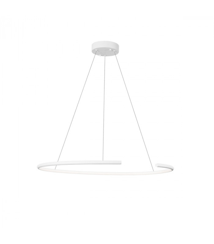 Breda Integrated LED Pendant Ceiling Light Sandy White Aluminium LED 30W 1480Lm 3000K-1