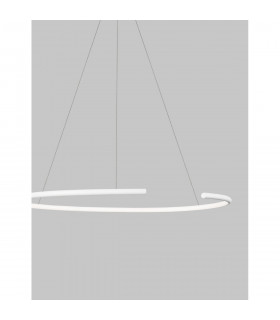 Breda Integrated LED Pendant Ceiling Light Sandy White Aluminium LED 30W 1480Lm 3000K-2