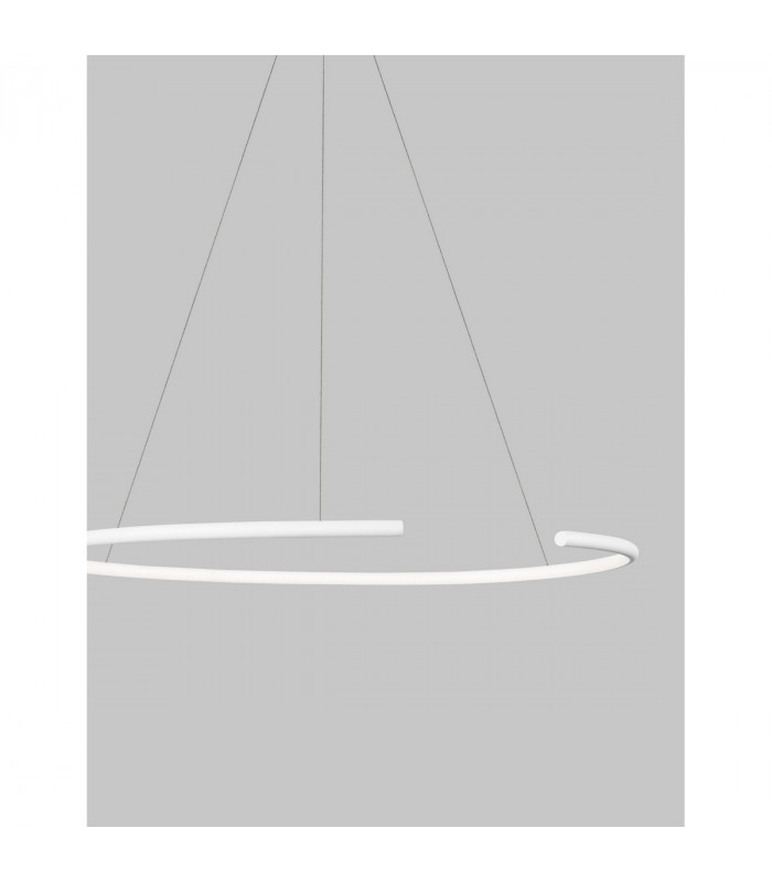 Breda Integrated LED Pendant Ceiling Light Sandy White Aluminium LED 30W 1480Lm 3000K-2