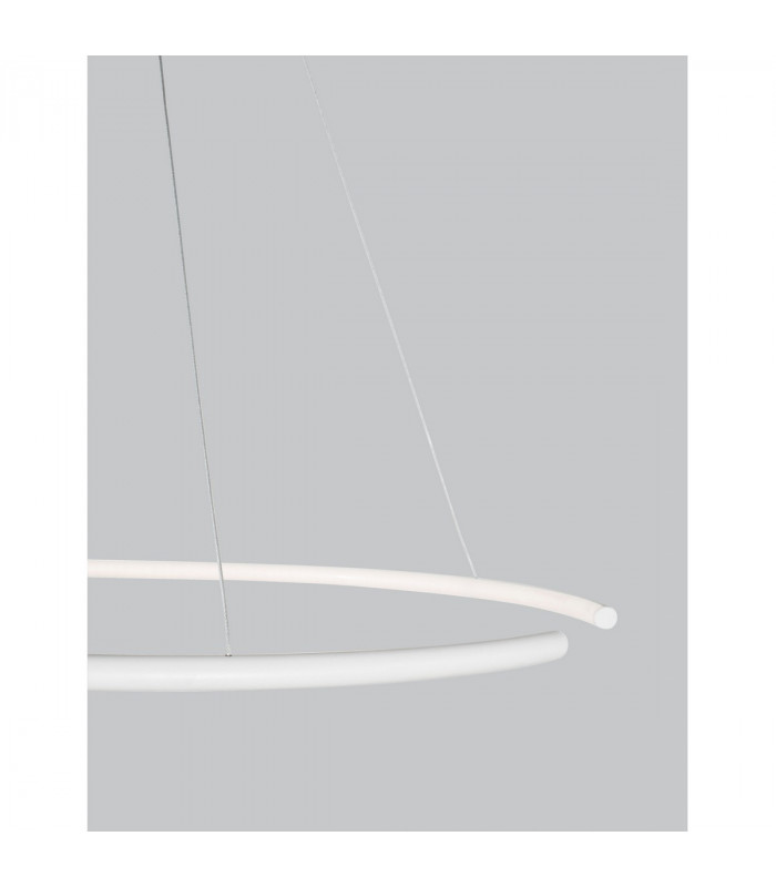 Breda Integrated LED Pendant Ceiling Light Sandy White Aluminium LED 30W 1480Lm 3000K-4