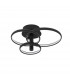 Emil Integrated LED Semi Flush Light Sandy Black Aluminium LED 30W 2300Lm 3000K-1
