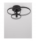 Emil Integrated LED Semi Flush Light Sandy Black Aluminium LED 30W 2300Lm 3000K-4