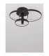 Emil Integrated LED Semi Flush Light Sandy Black Aluminium LED 30W 2300Lm 3000K-5
