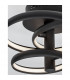 Emil Integrated LED Semi Flush Light Sandy Black Aluminium LED 30W 2300Lm 3000K-6