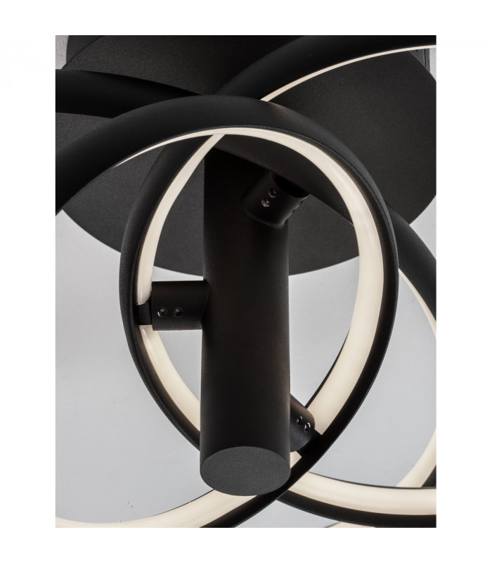 Emil Integrated LED Semi Flush Light Sandy Black Aluminium LED 30W 2300Lm 3000K-7