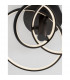 Emil Integrated LED Semi Flush Light Sandy Black Aluminium LED 30W 2300Lm 3000K-8