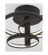 Emil Integrated LED Semi Flush Light Sandy Black Aluminium LED 30W 2300Lm 3000K-9
