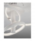 Emil Integrated LED Semi Flush Light Sandy White Aluminium LED 30W 2300Lm 3000K-6