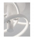 Emil Integrated LED Semi Flush Light Sandy White Aluminium LED 30W 2300Lm 3000K-7