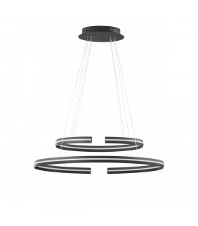 Torrente Integrated LED Pendant Ceiling Light Sandy Black Aluminium Adjustable LED 55W 2475Lm 3000K-1